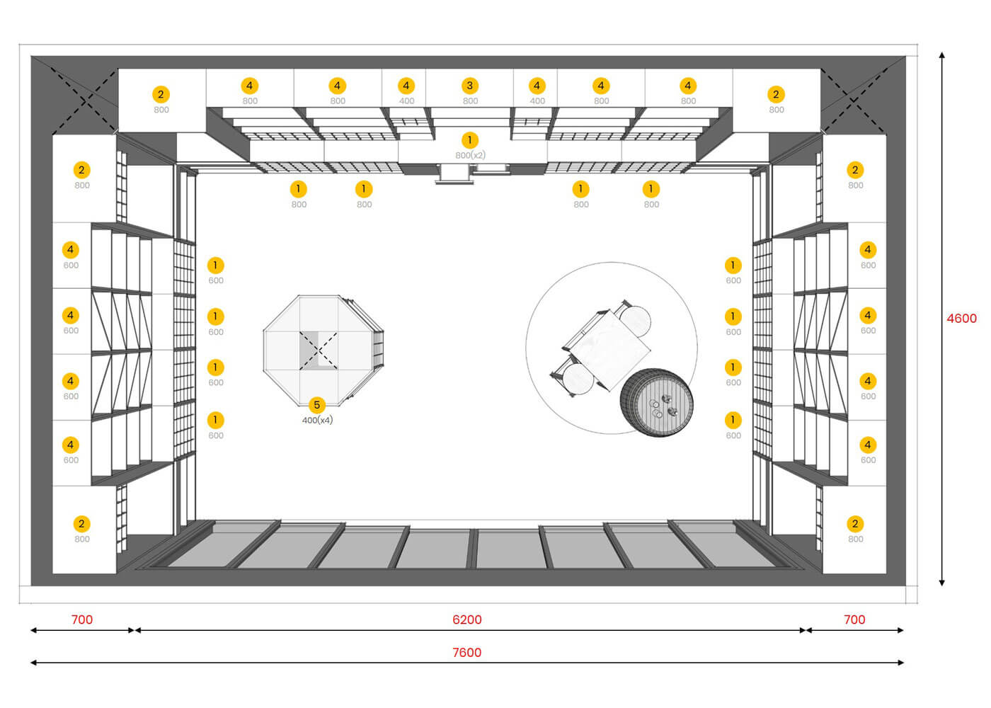 <strong>Vanti</strong><br>30-50sqm.<br>300-1000 unit